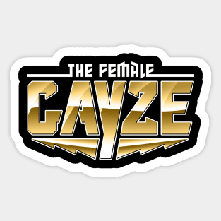 The Female Gayze Sticker